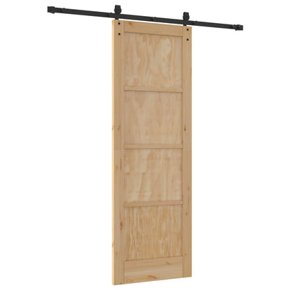 Sliding Door ORKDAL Natural and Black 73.5 x 211 cm