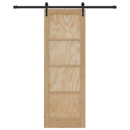 Sliding Door ORKDAL Natural and Black 73.5 x 211 cm