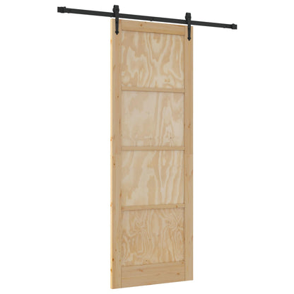 Sliding Door ORKDAL Natural and Black 83 x 232 cm
