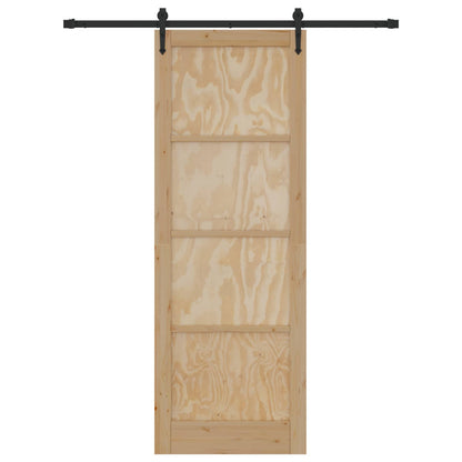 Sliding Door ORKDAL Natural and Black 83 x 232 cm