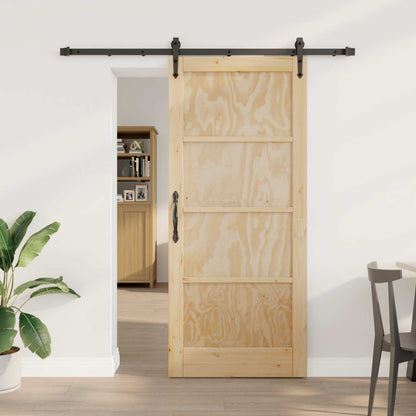 Sliding Door ORKDAL Natural and Black 86 x 198.5 cm
