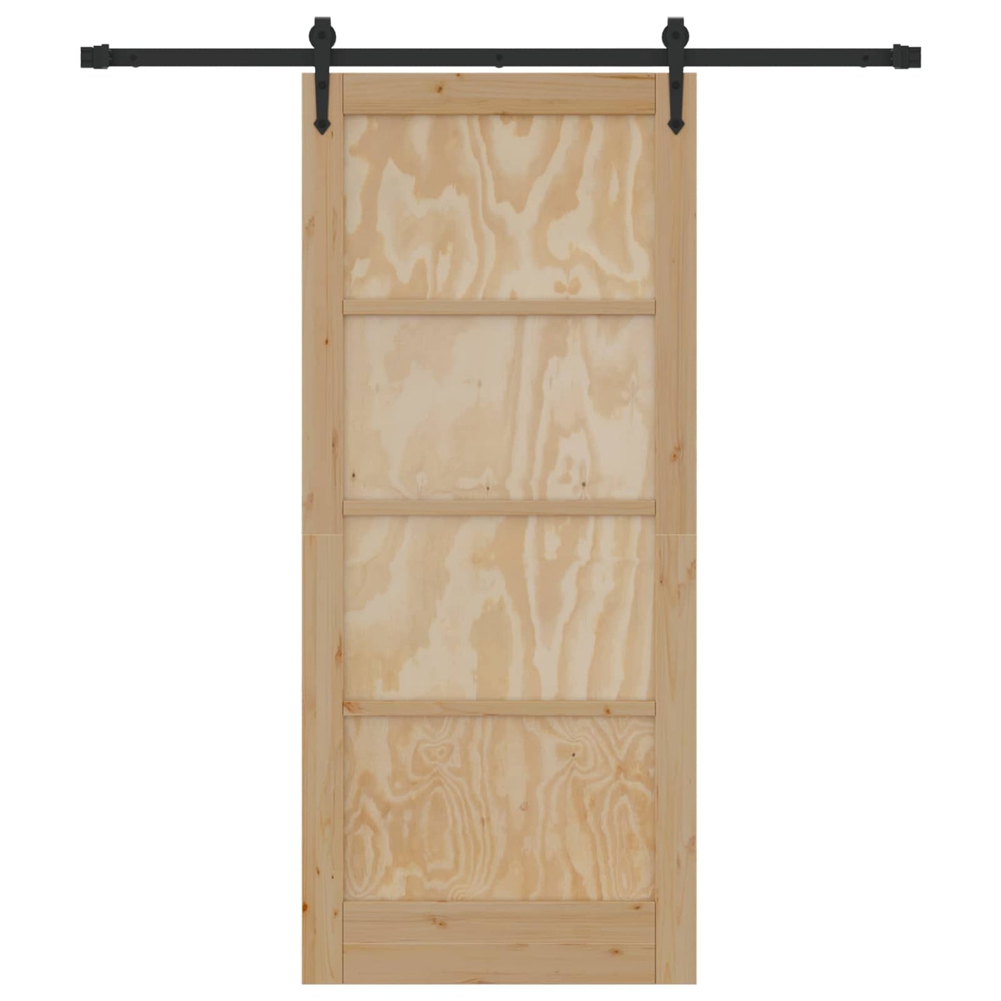 Sliding Door ORKDAL Natural and Black 86 x 198.5 cm