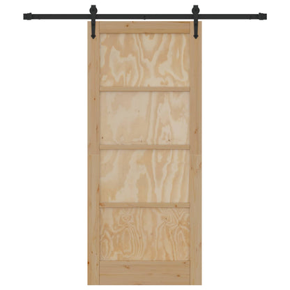 Sliding Door ORKDAL Natural and Black 86 x 198.5 cm