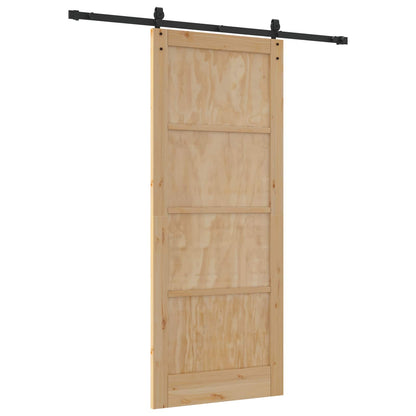 Sliding Door ORKDAL Natural and Black 86 x 211 cm