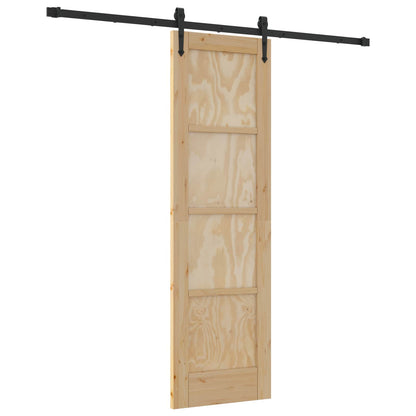 Sliding Door ORKDAL Natural and Black 61 x 198.5 cm