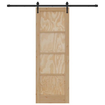 Sliding Door ORKDAL Natural and Black 73.5 x 211 cm
