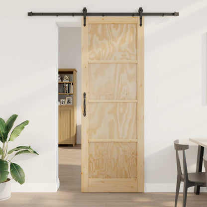 Sliding Door ORKDAL Natural and Black 83 x 232 cm