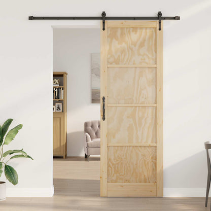 Sliding Door ORKDAL Natural and Black 83 x 232 cm