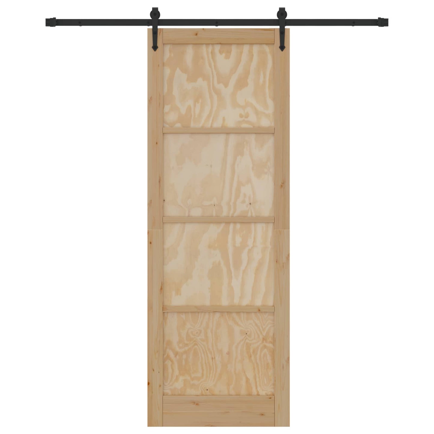 Sliding Door ORKDAL Natural and Black 83 x 232 cm