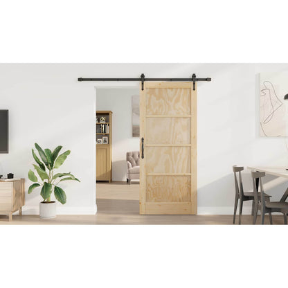 Sliding Door ORKDAL Natural and Black 86 x 198.5 cm