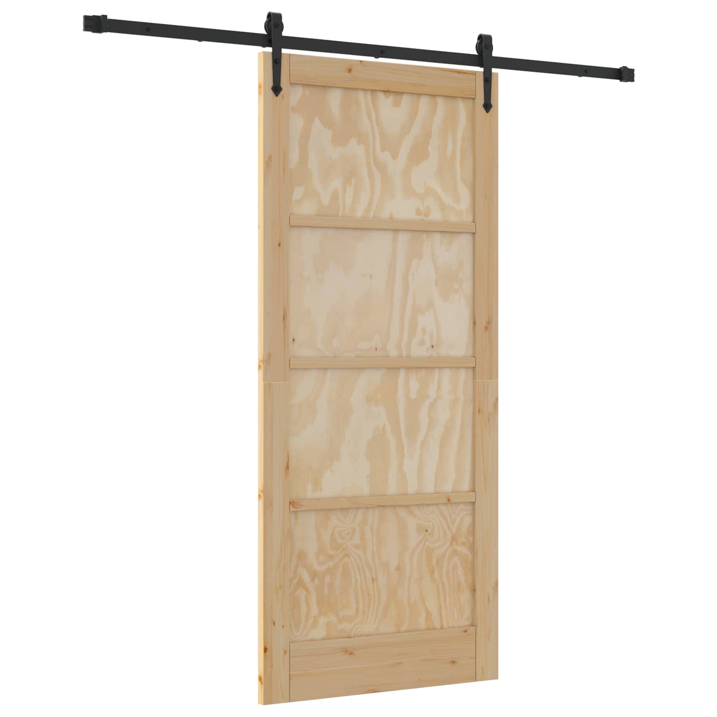 Sliding Door ORKDAL Natural and Black 86 x 198.5 cm