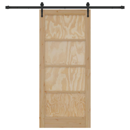 Sliding Door ORKDAL Natural and Black 86 x 198.5 cm