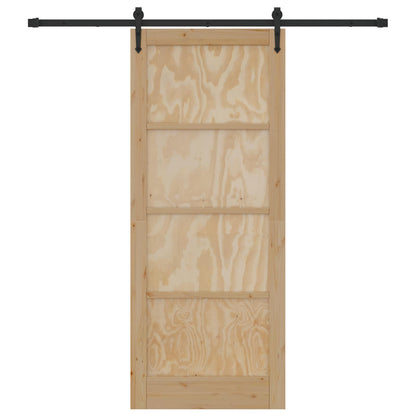 Sliding Door ORKDAL Natural and Black 86 x 211 cm