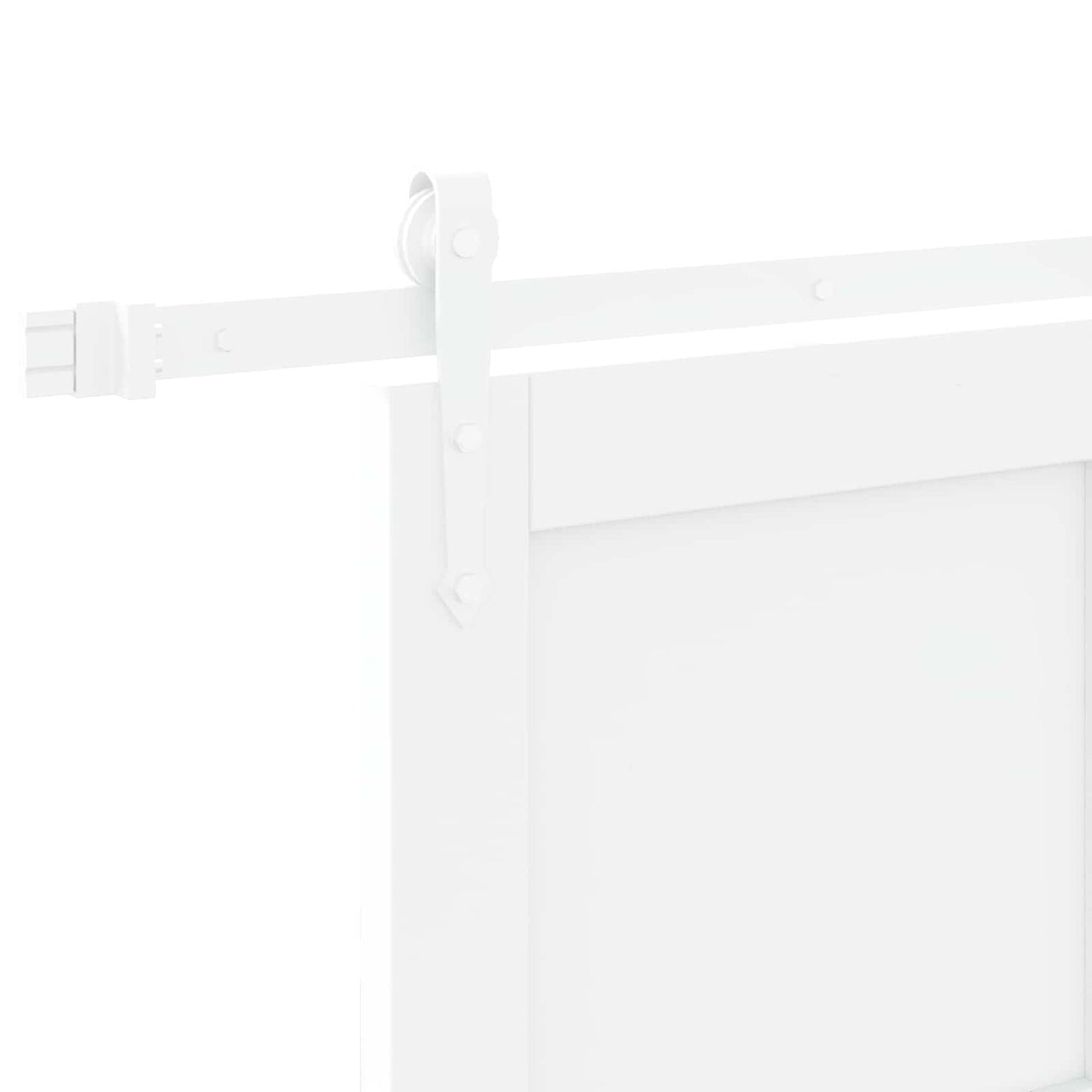 Sliding Door ORKDAL White 83 x 202 cm Solid Pine Wood