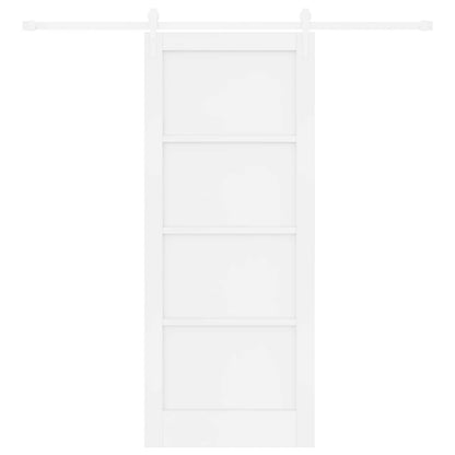 Sliding Door ORKDAL White 83 x 202 cm Solid Pine Wood