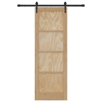 Sliding Door ORKDAL Natural 73.5 x 211 cm Solid Pine Wood
