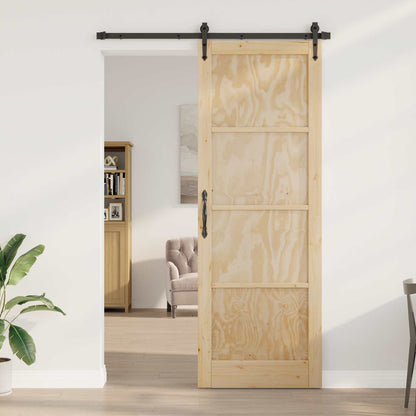 Sliding Door ORKDAL Natural 83 x 232 cm Solid Pine Wood