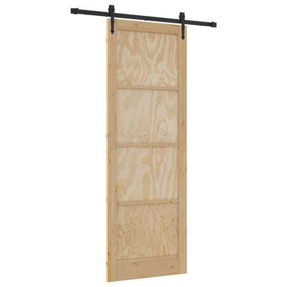 Sliding Door ORKDAL Natural 83 x 232 cm Solid Pine Wood