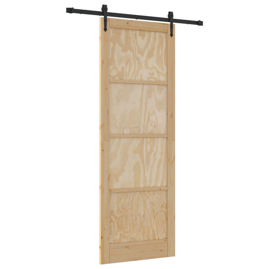Sliding Door ORKDAL Natural 83 x 232 cm Solid Pine Wood