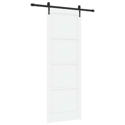 Sliding Door ORKDAL White 83 x 232 cm Solid Pine Wood