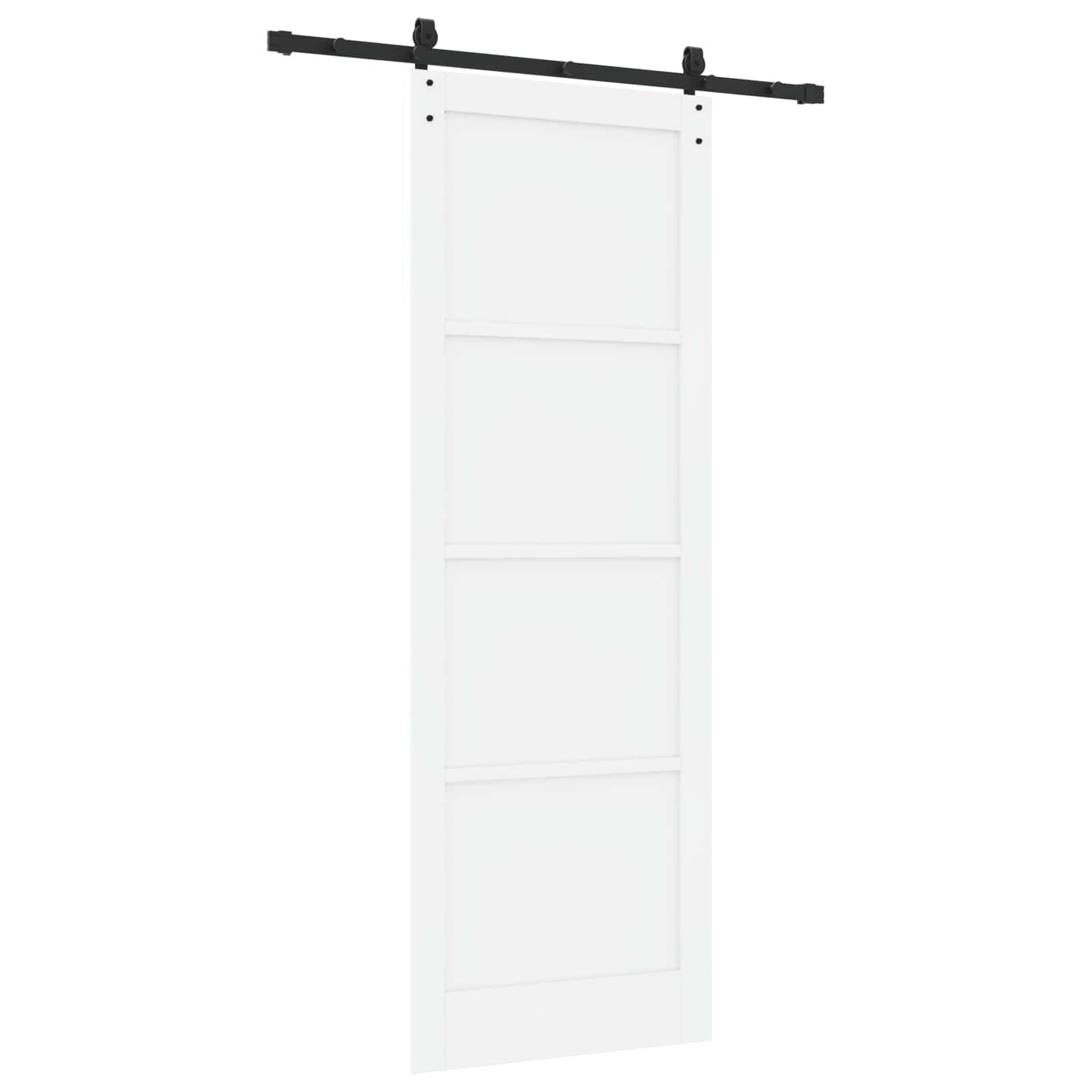 Sliding Door ORKDAL White 83 x 232 cm Solid Pine Wood