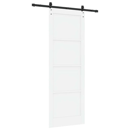 Sliding Door ORKDAL White 83 x 232 cm Solid Pine Wood