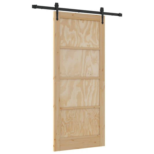 Sliding Door ORKDAL Natural 86 x 198.5 cm Solid Pine Wood