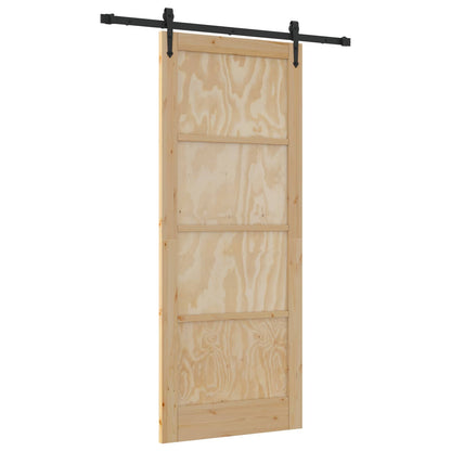 Sliding Door ORKDAL Natural 86 x 211 cm Solid Pine Wood