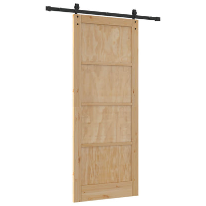 Sliding Door ORKDAL Natural 86 x 211 cm Solid Pine Wood