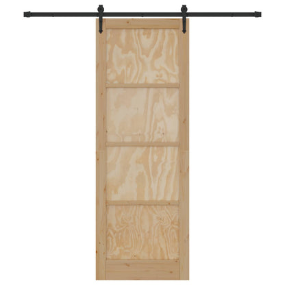 Sliding Door ORKDAL Natural 83 x 232 cm Solid Pine Wood
