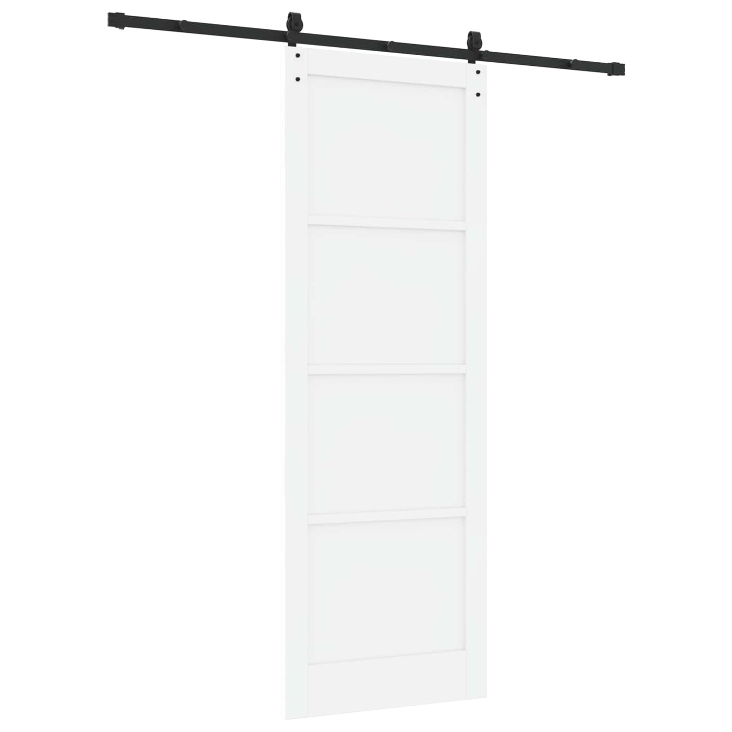 Sliding Door ORKDAL White 83 x 232 cm Solid Pine Wood