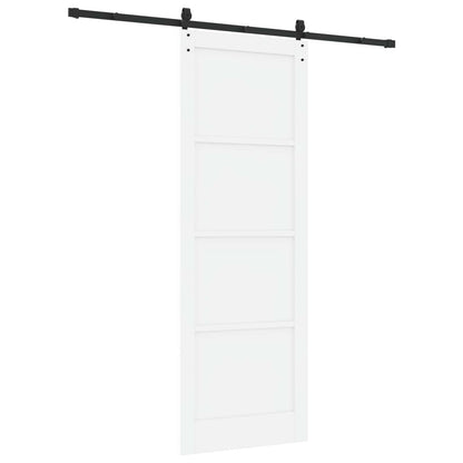 Sliding Door ORKDAL White 83 x 232 cm Solid Pine Wood