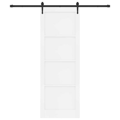 Sliding Door ORKDAL White 83 x 232 cm Solid Pine Wood