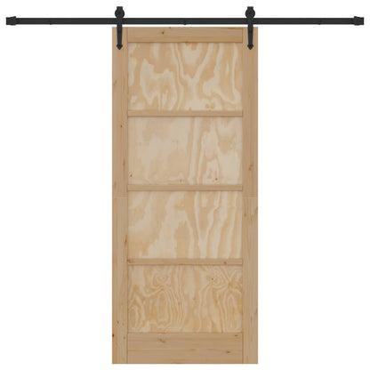 Sliding Door ORKDAL Natural 86 x 198.5 cm Solid Pine Wood