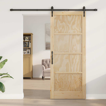 Sliding Door ORKDAL Natural 86 x 211 cm Solid Pine Wood
