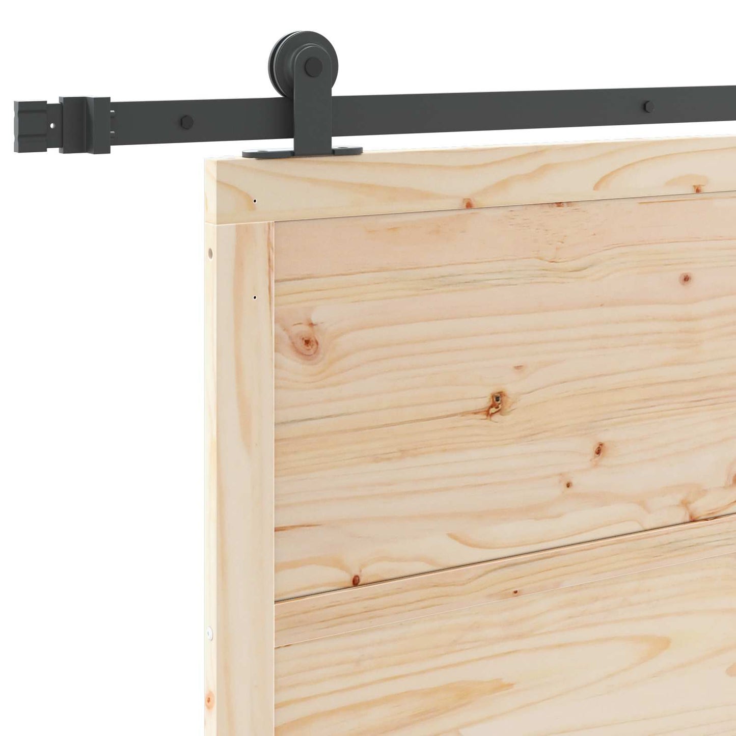Sliding Door Natural 100 x 208 cm Solid Pine Wood