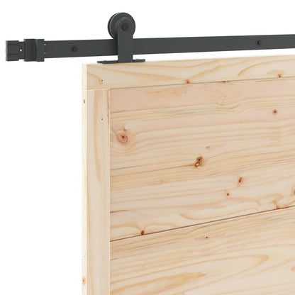 Sliding Door Natural 80 x 208 cm Solid Pine Wood