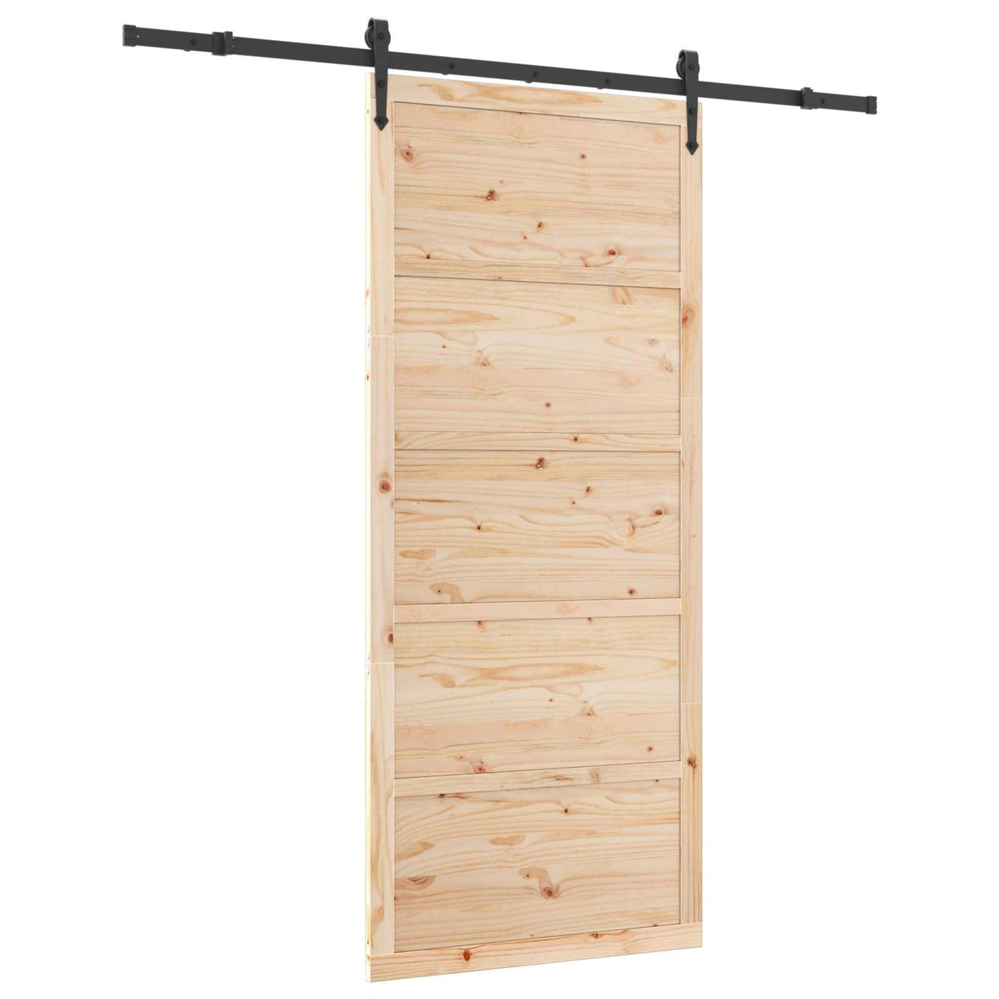 Sliding Door Natural 100 x 208 cm Solid Pine Wood
