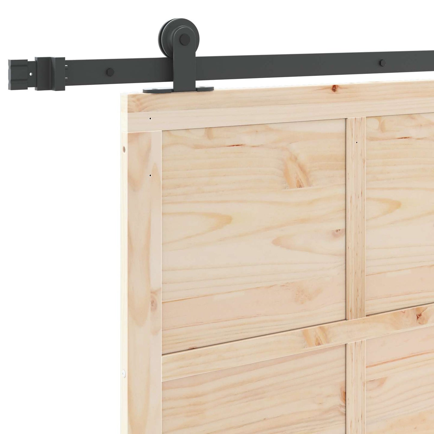 Sliding Door Natural 90 x 208 cm Solid Pine Wood