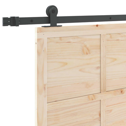 Sliding Door Natural 80 x 208 cm Solid Pine Wood