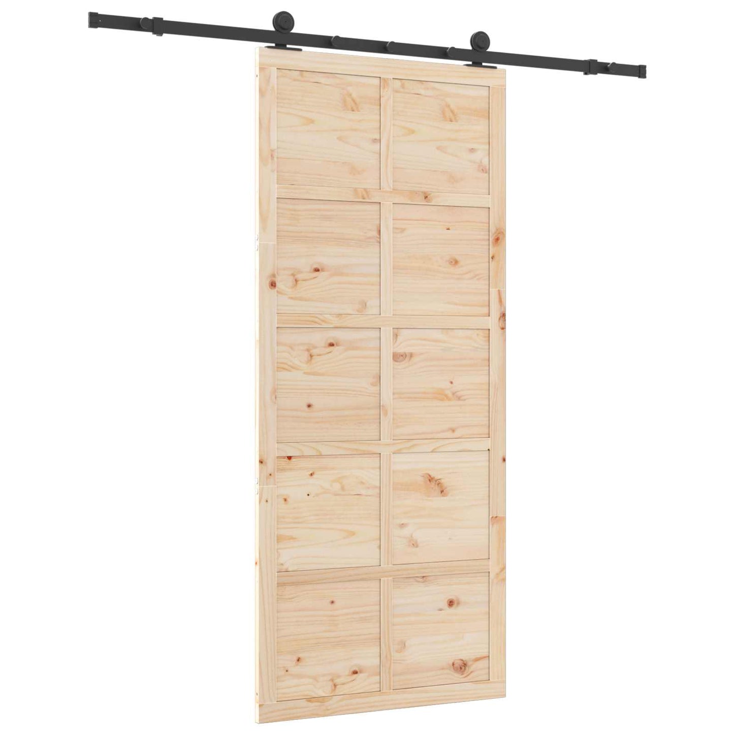 Sliding Door Natural 80 x 208 cm Solid Pine Wood