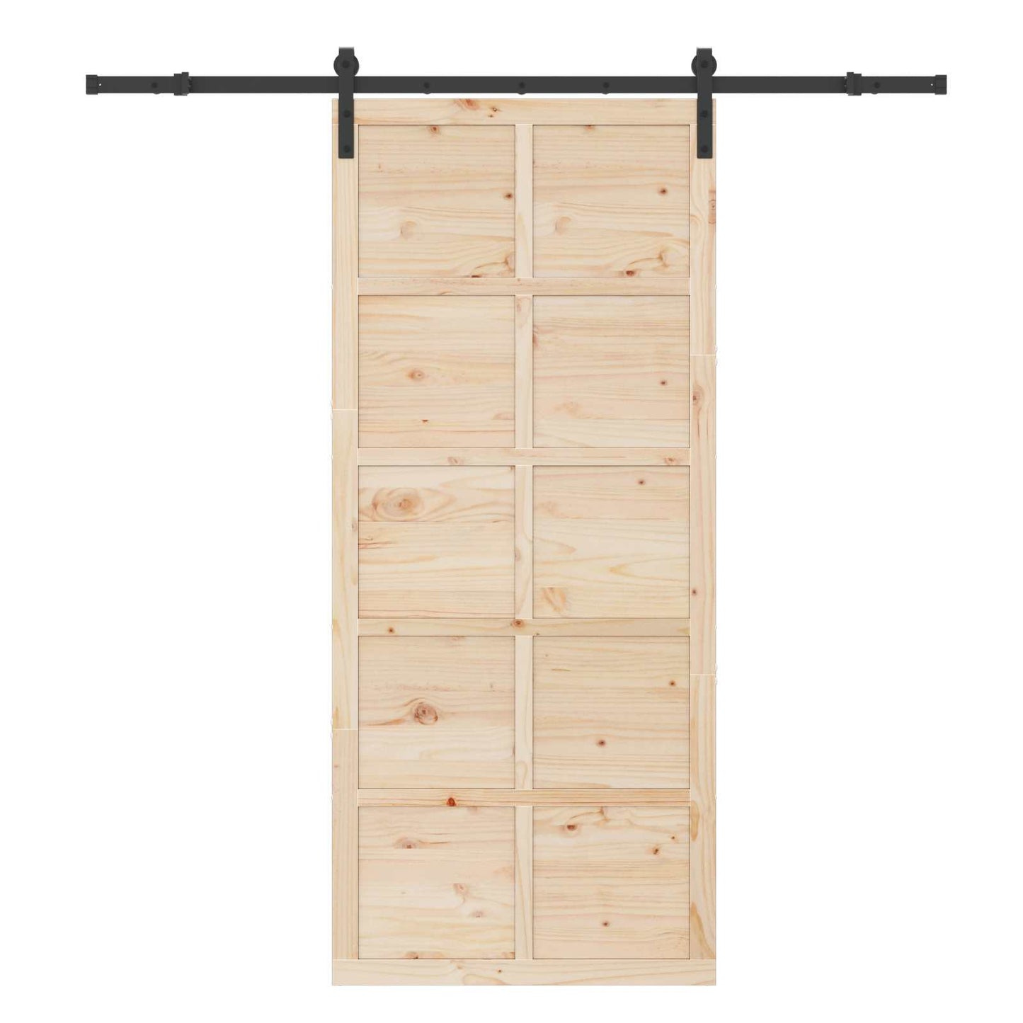 Sliding Door Natural 80 x 208 cm Solid Pine Wood