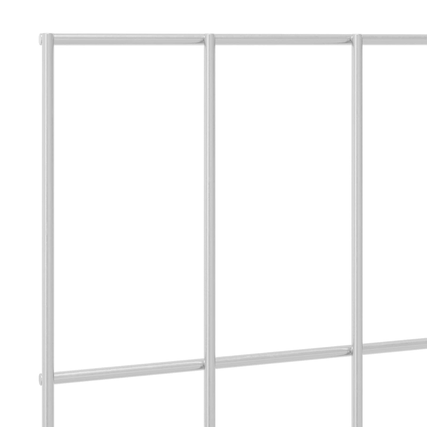 Garden Fence with Stakes 48 pcs 115 x 30 cm Mesh Silver