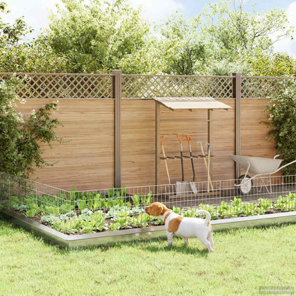 Garden Fence with Stakes 48 pcs 95 x 50 cm Mesh Silver