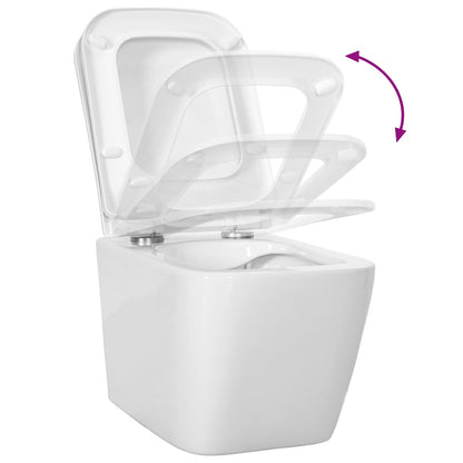 Wall-hung Toilet Ceramic White