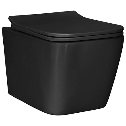 Wall-hung Toilet Ceramic Black