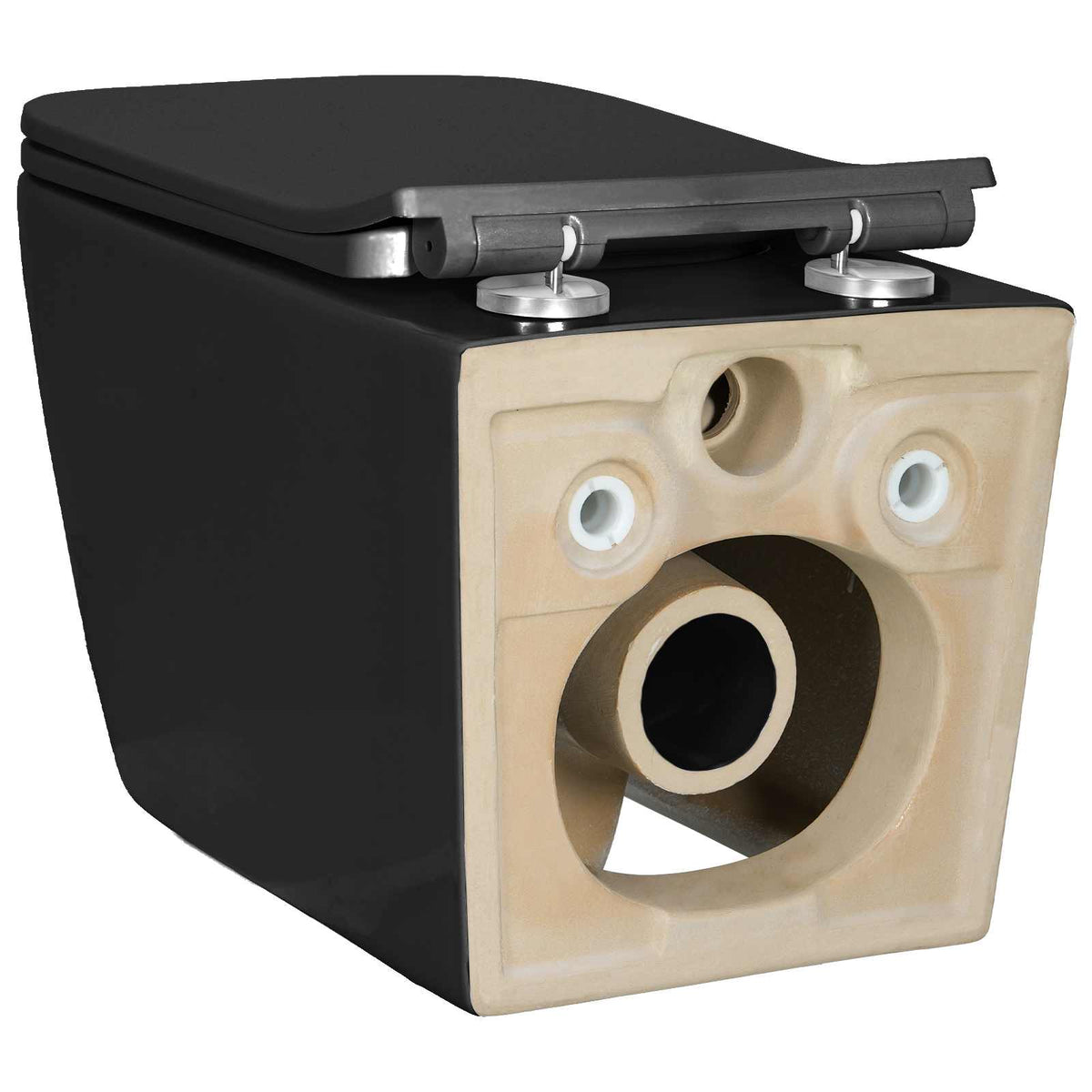 Wall-hung Toilet Ceramic Black
