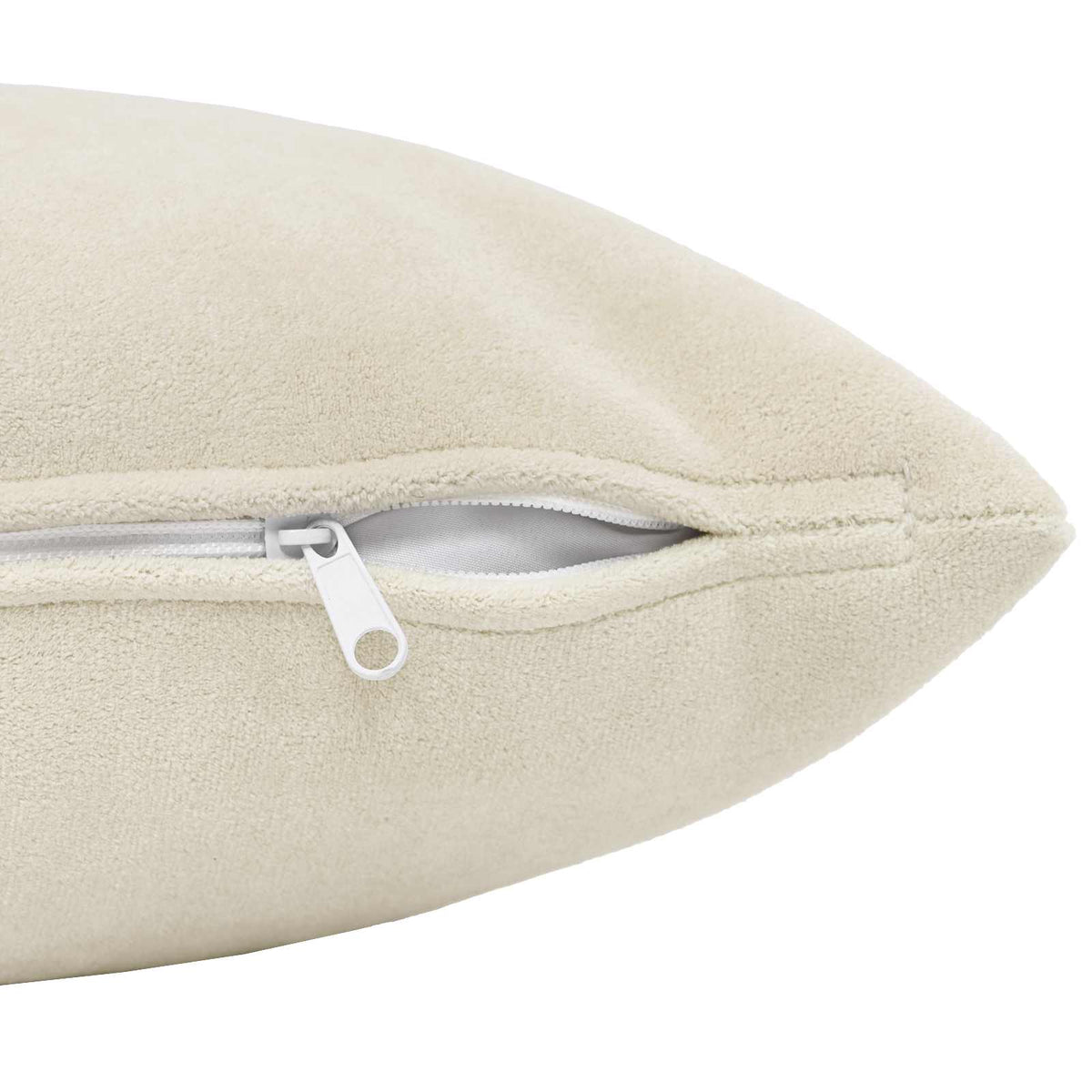 Cushion with Pillow HEERLEN 12 pcs Cream Microfiber Fleece