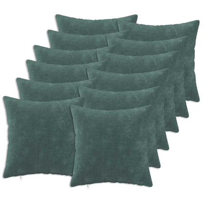 Cushion with Pillow HEERLEN 12 pcs Sea Blue Microfiber Fleece