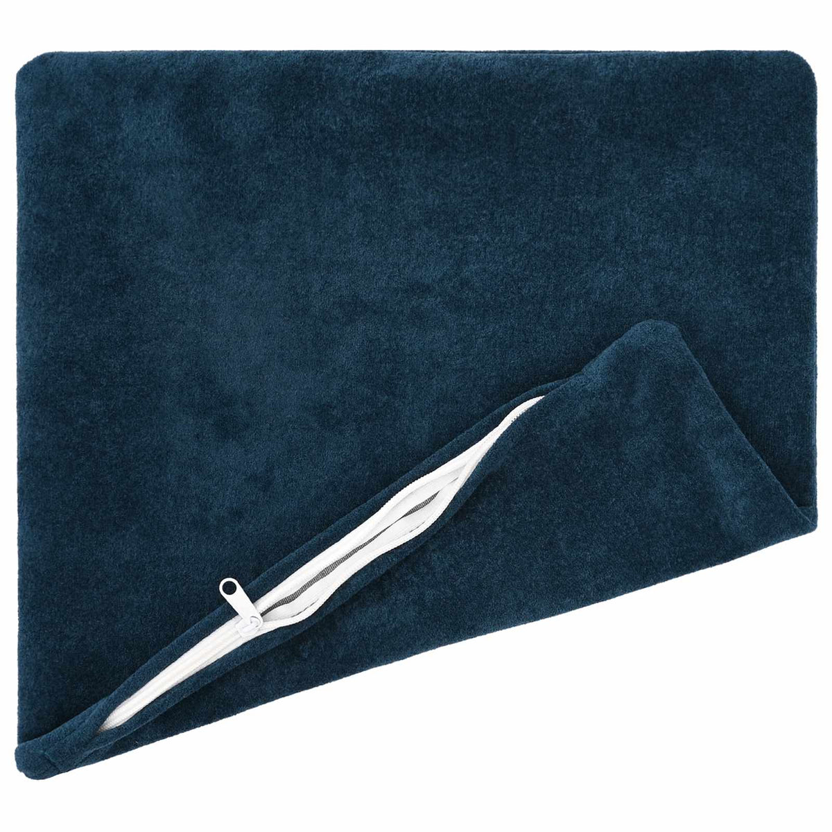Cushion with Pillow HEERLEN 12 pcs Blue Microfiber Fleece